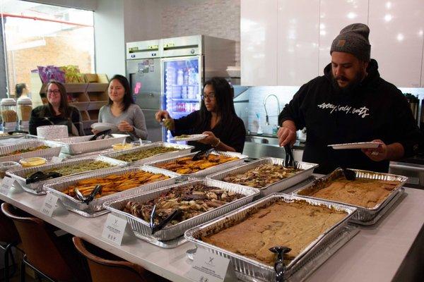 Healthy catering in NYC delivered to the team at VTS.