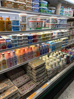 Nice selection of Dairy , anyone for Bulgarian Sheep or Goat Milk Cheese !