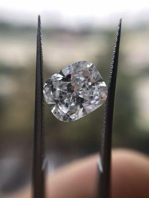 Beautiful cushion cut diamond