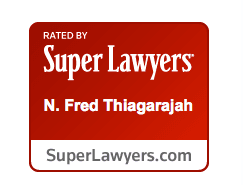 Super Lawyers Magazine has selected Fred Thiagarajah as a Rising Star in criminal defense (2012 and 2013).