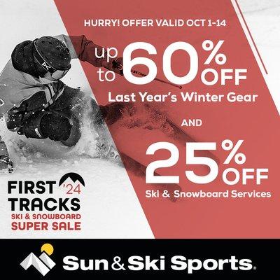 Biggest Sale of the Year! Shop First Tracks now!