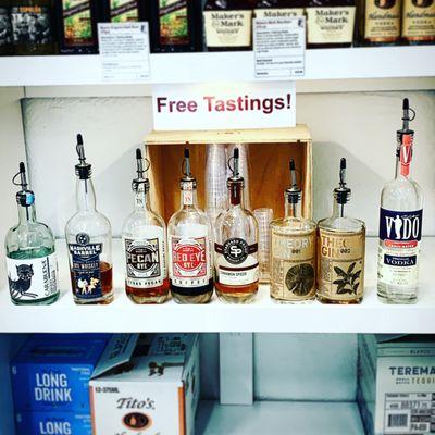 Free educational tastings - know before your buy