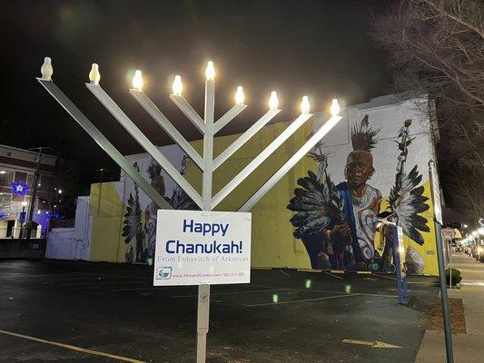 Happy Chanukah from Hot Springs! It's the sixth night!