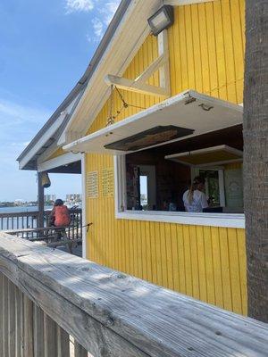 Back deck roped off. Only employees allowed to sit? Customers can't sit?