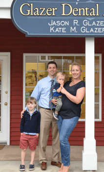 Dr. Jason Glazer with his family.