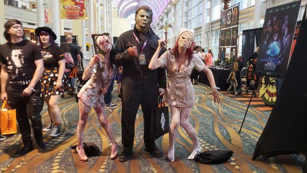 3 characters from 2 movies at Midsummer Scream 2023. Know which ones?