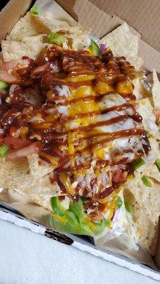 Mmmm BBQ chicken nachos