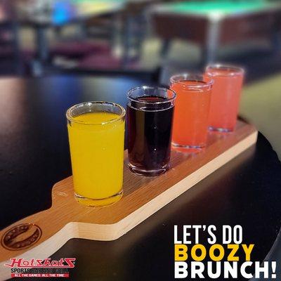 Boozy Brunch at Hotshots SAT 9AM-12PM