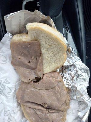 Roast beef sandwich