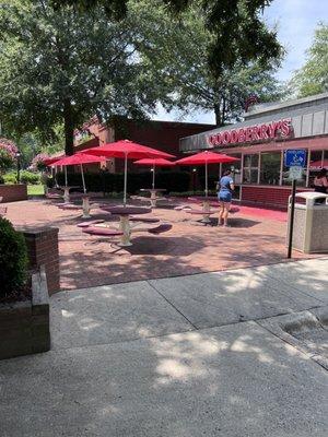 Front seating/order window at Goodberry's