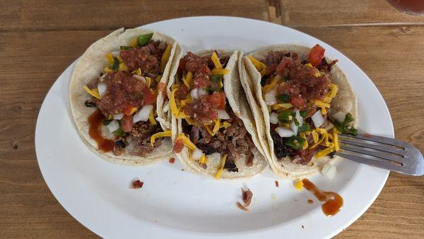 BBQ brisket tacos