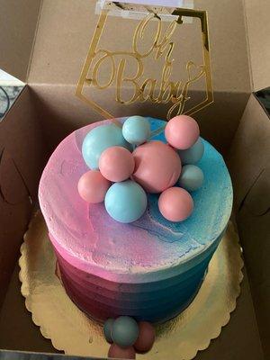 Gender Reveal Cake