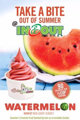 Non Fat frozen Watermelon Sorbet. @ #inandout #market