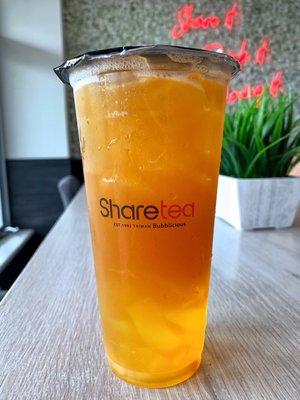 Peach Tea with Aiyu Jelly (Green) *