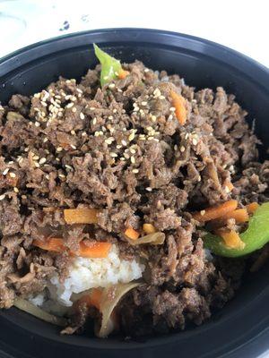 Bulgogi rice bowl