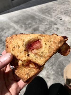 GF goat cheddar and pluot scone!