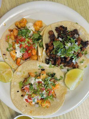 Shrimp & Carne Asada Tacos