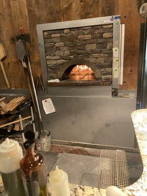 Pizza oven.