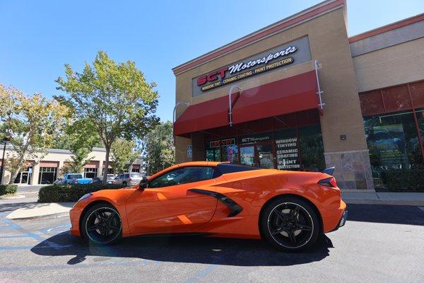 Chevy Corvette got full Paint Protection with Xpel PPF