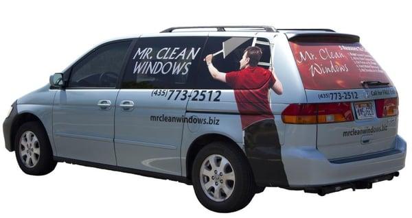 Window Cleaning van for Mr. Clean Windows