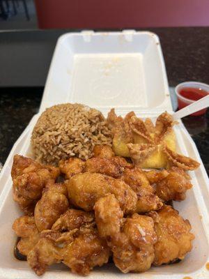 Lunch Orange Chicken