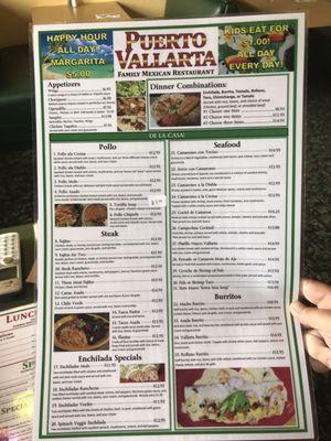 Menu (front side)