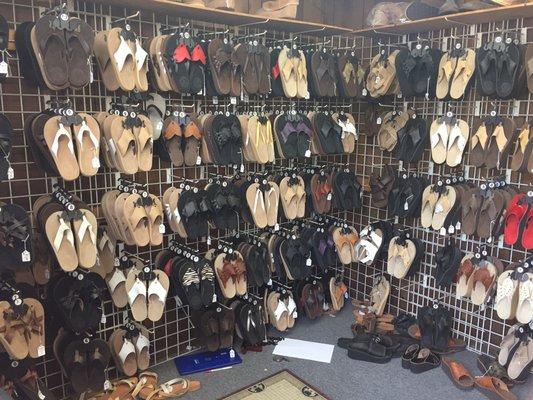 So many sandal choices in specific sizes! (Not just S, M, L)