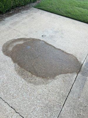 My driveway is ruined now!