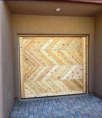 Hand-crafted custom wood garage doors to match any style. Designed and built in-house ... for your house!