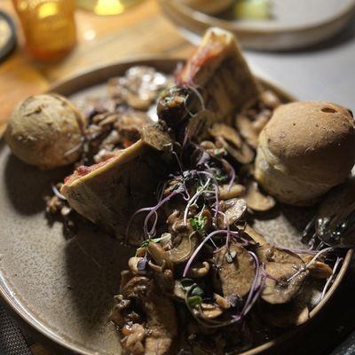 Mushrooms and marrow