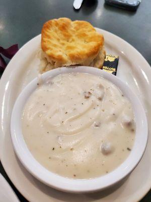 Biscuit and gravy