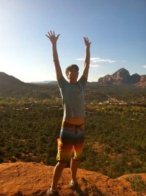 Feeling great training in Sedona, AZ.