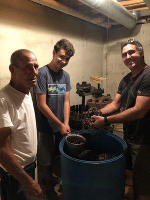 Three Generations of Camilleri making wine from Santa Fe Grapes