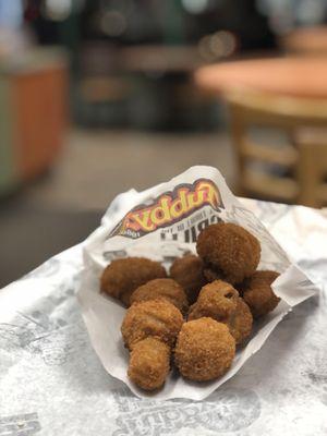 The Breaded Mushrooms were so tiny.