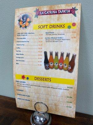 Soft Drinks and Desserts!!