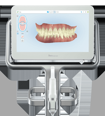 iTero Element 2 digital scanner, no messy impressions