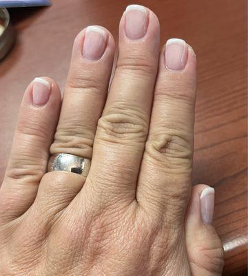 Lena did my nails this time and they are so clean, strong and beautiful! She really took her time and did a great job!