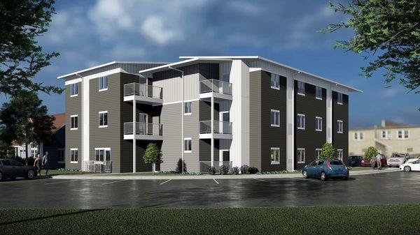 New Construction Apartment Building in North Mankato.