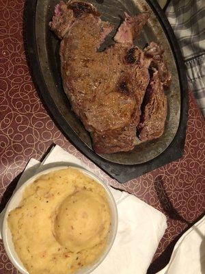 Rib eye & twice baked potato