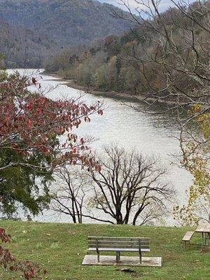 View from picnic area