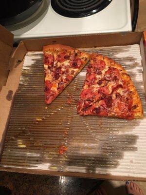 Absolutely disgusting Pizza from Marco's