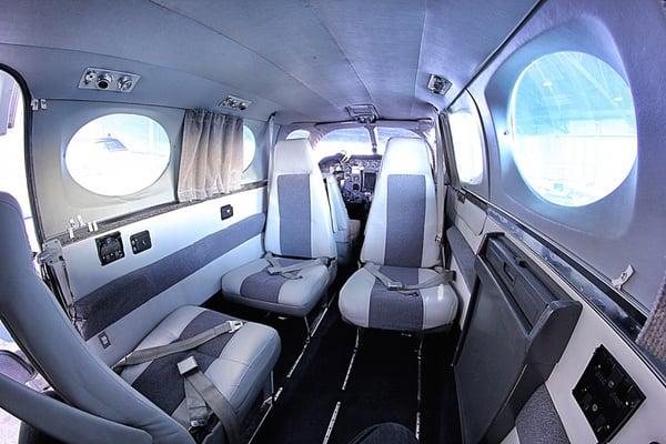 Cessna 340 cabin