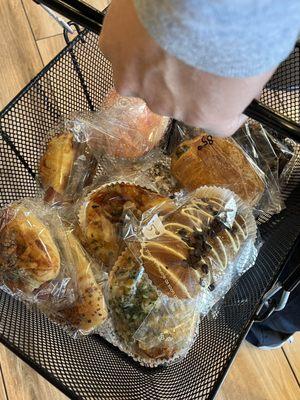 Basket of baked goods