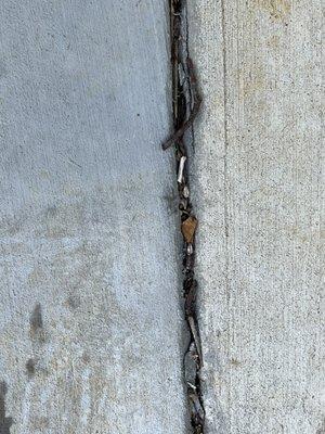 Concrete sinking and cracks 2nd time