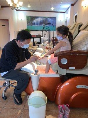 Mani pedi for her