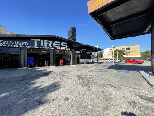 Here is the tire shop