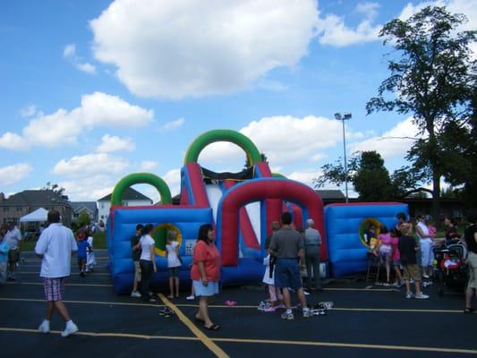 Young and old love the obstacle courses