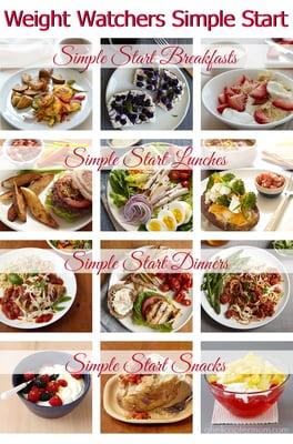 Some great Simple Start Breakfast, Lunch & Supper ideas!