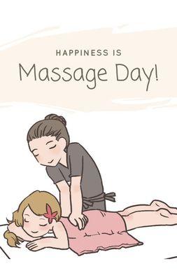 Massage helps to reduce stress and get a good night sleep!