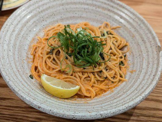 Lobster roe pasta